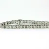 Bracciale tennis in argento sterling 925 con taglio rotondo bianco Moissanite da 5,50 TCW per donna