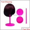 Wig Stand Star Folding Stable Durable Hair Hat Cap Holder Display Tool Qylhgj Hairclippersshop9771158 Drop Delivery Products Accessor Dhmtq