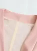 Damskie dresy willshela moda dwuczęściowa zestaw różowych topów z czołgiem proste nogi spodnie vintage Vintage Single Bedeed Pants Suible Pants 231018