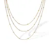 Choker Mafisar Trendy Gold Farbe 316L Edelstahl Multilayer Halsketten Für Elegante Frauen Luxus CZ Zirkon Hochzeit Schmuck