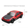 DIECAST MODEL 2 4G DRIFT RC CAR 4WD RC TOY TOY REMOTE CONTROL GTR AE86 RACING for Children Higds 231017