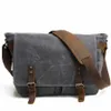 Borse a tracolla Fasion Tick Wax Canvas Borsa a tracolla Borsa a tracolla Borsa a tracolla da uomo Borsa a tracolla per il tempo libero maschile vintage Casual Boystylishdesignerbags