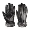 5本の指の手袋冬の手袋女性レザーは暖かい運転サイクリングスノーボードアウトドアスポーツグローブGuantes Invierno Guantes 231017