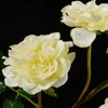 Dekorativa blommor rose konstgjorda högkvalitativa falska blomma vardagsrum matbord hemtillbehör bröllop dekoration diy hantverk dekor