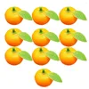 Party Decoration Fruit Plate Simulation Orange Flower Arrangement Plastic Foam 3.3x3.2cm Fake Artificial