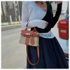 Çapraz Vücut Çantaları Fasion Box Straw Kadınlar ve Bags Designer Hasır Dokuma Soulder Crossbody Çantalar PU PU yaz küçük flapstylishyslbags