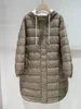 Veste longue à capuche en duvet d'oie pour femme, parka d'hiver, manteaux BC, pardessus épais et chaud, coupe-vent, 231018