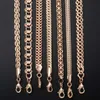 7Pcs Lot Womens Necklaces 585 Rose Gold Filled Braided Foxtail Hammered Wheat Cuban Weaving Bismark Link Chain Whole LCNN1A Ch255q