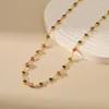 Choker CCGOOD Glass Rhinestone Beads Gold Color Chain Necklace 18 K Plated Metal Vintage Jewelry For Women Necklaces