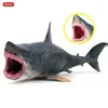 Action Toy Figures Oenux Savage Marine Sea Life Megalodon Action Figur Classic Ocean Animals Big Shark Fish Model PVC Collection Toy for Kids Gift 231018