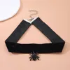 Choker Gothic Dark Exaggerated Black Velvet Necklace For Women Simple Halloween Animal Clavicle Chain Trendy Party Jewelry Onlyfans