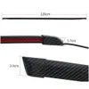 Car Carbon Fiber Rear Spoiler Wing Tail Lights Bar Turn Signal Drl Brake Lamp Strip 12V Accessories For Drop Delivery Dhywj