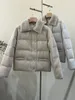 Mulheres para baixo parkas bc ganso jaqueta casaco cashmere malha roupas topo inverno moda gola de pele destacável design penas casacos 231018