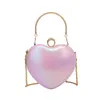 Evening Bags 2023 Candy Color Heart Shape Tote European Brand Designer Luxury Party Wedding Bag Fashion Clutch Shoulder Crossbody 231017