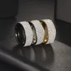Anello solitario 8mm Anello in acciaio stile retrò vintage per donna 5 file di gioielli in cristallo trasparente Moda anelli di fidanzamento in acciaio inossidabile 231018