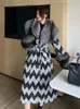 Женская шерстяная зимняя куртка OFTBUY, женское пальто с натуральным мехом, клетчатый воротник, манжеты, твидовый длинный тонкий ремень, толстый теплый 231017