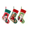 Juldekorationer strumpor sock jultomten för hem godis väska hängande träd prydnad gåvor släpp leverans trädgård festliga parti leveranser dhvnm
