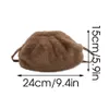 Sacs de soirée Mode d'hiver sac en fausse fourrure femmes moelleux en peluche nuage sac de luxe marque femme épaule sac à bandoulière concepteur dames sac à main 231017