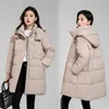 Femmes vers le bas Parkas coréen hiver veste à capuche femmes longue épaissir chaud coton Parka pardessus dames vêtements de neige en vrac vêtements d'extérieur 231017