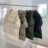 Womens Down Parkas Winter Midlength Hooded Puffer Jacket Women 90% White Duck Coat med bältet tjock varm stor fickvindtät utkläder 231018