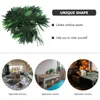 Dekoratif Çiçekler Bitkiler Şubeler İçin Uzun Evde Küçük Yatak Odası- 50 PCS Yapay Yeşil Yapraklar Bitkiler- Greenery Home El Office