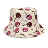 Bérets Mode Double Face Chapeau De Pêcheur Femmes En Plein Air Ombre Seau Chapeaux Marée Sauvage Coton Panama Pour Hommes Casquette