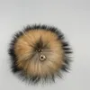 Beanieskull Caps 100 ٪ الفراء الطبيعي Pompom Raccoon Fur Pom for Hat Beanies DIY Fur Pompon for Caps Facs Scarf Association 231017