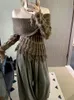 Damenpullover, Vintage-Pullover, schulterfrei, gestrickt, Y2k-Reto-Pullover, Streewear, koreanischer Stil, weiblich, Herbst und Winter, 2000er Jahre