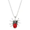 Chaînes Modoma Halloween Gothic Femmes Collier Dark Spider Pendentif Design minimaliste Y2K Accessoires Mode Bijoux Esthétique