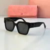 Lunettes de soleil pour femmes Lunettes de soleil Miuus Lunettes de prescription Europe et les États-Unis Modèle littéraire des lunettes de haute qualité Big Square Sunglasses Custom Lenses