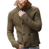 Kurtki męskie Turtleeck Sweater jesienny i zimowy dwuszkole z długim rękawem