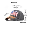 Bollmössor baseballhattar för män American Flag Patch Breattable Mesh Classic Justera bomull som kör utomhus sol