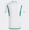 22 2023 Algeria Algerie Mens Soccer Jerseys MAHREZ FEGHOULI SLIMANI BENNACER ATAL Home White Away 22 23 Green Training Wear Football Shirts Soccer jersey kit
