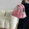 Bolsos de hombro Bolsos Fasion Pink Pequeño cuadrado Monedero de mujer andbags Bolso de mensajero simple para mujer Color sólido Bolsos cruzados Soulder para mujercatlin_fashion_bags