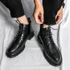 Boots British Style Platform Work Shoes Brogue Men Size 3844 231018