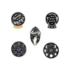 Broches Broches NO BAD DAYS Lettre Ronde Émail Broche LUMOS Étoile Brillant Chat R Phase Broche Badge Femmes Hommes Amis Cadeau Accessoires317V