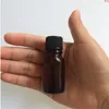 Mini bottiglie di vetro ambrato da 10 ml con barattoli di liquido con tappo a tenuta stagna Olio essenziale 24 pezzi / lottobuona quantità Hmmpj