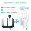 Routrar 1200 Mbps trådlöst WiFi Repeater WiFi Signal Booster Dualband 24G 5G Extender 80211ac Gigabit Amplifier WPS Router 231018