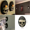 Bougeoirs Support mural Halloween squelette chandelier Skl bougeoir scène d'horreur accessoires artisanat pour maison hantée décor Dhgarden Dhceb