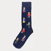 Polo Bear & Crest Dress Socks Men Women Fashion Cotton sock Harajuku Cute Patterend Ankle Sock Hipster Skatebord Ankle Funny Socks267n