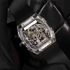 Richarsmiler Watch Mekanik Hareketi Tourbillon İsviçre İzle ZF Fabrikası En İyi Seramik Kadran Diamonfaft Tablo