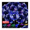 لحفلات الحفلات الأخرى ، مستلزمات الحفلات الأخرى ، 10 مساءً ، LED LID UP Bobo Balloons Helium Glow Bubble Plating Balloon Dhgarden DHJ1A