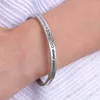 Nuovo braccialetto placcato argento con preghiera della serenità in confezione regalo Amore per le donne290i
