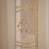 Curtain Crochet Translucent Curtain - American Country Style Made with 230g/m² Crochet Cotton for Living Room Bedroom Balcony Decor 231018