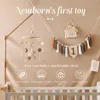 Mobiles Baby Rasseln Spielzeug 012 Monate für geborene Krippe Bett Holz Glocke Mobile Kleinkind Karussell Kinderbetten Kinder Musikspielzeug Geschenk 231017