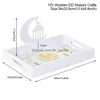 Other Event & Party Supplies Other Event Party Supplies Eid Mubarak Decor Wooden Tray Ramadan Ation For Home Islamic Muslim Dhgarden Dh9Jr