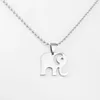 Hänge halsband 50st Diy Animal Jewelry Söta Little Elephant Calf Halsband Charms Högpolsk rostfritt stål Passistpris Hängen