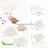 Backformen Mods 3D Dinosaurier Keksschneider Form Keks Prägung Mod Sugarcraft Dessert Sile für Sop Kuchen Dekor Werkzeug 230923 Drop Dh87H