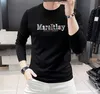 Luxurys Designers 2024 Новые мужские футболки с длинными рукавами Толстовки Толстовки с круглым вырезом Рубашка с подкладкой Slim Fit Мужская верхняя модная брендовая рубашка с подкладкой
