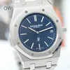 Royal Oak Offshore Audpi Mechanical Watch Men's Sports Fashion Wristwatch Epic 15202st.oo.0944st.03 Blue Plate Automatic 39mm Full Set 19 Years Old WN-4I2Q